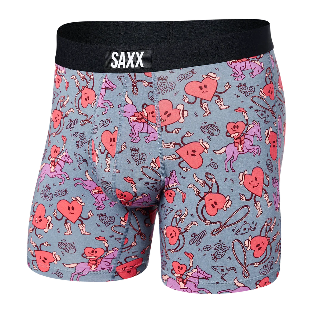 Saxx Vibe Boxer Brief Cowboys Grey