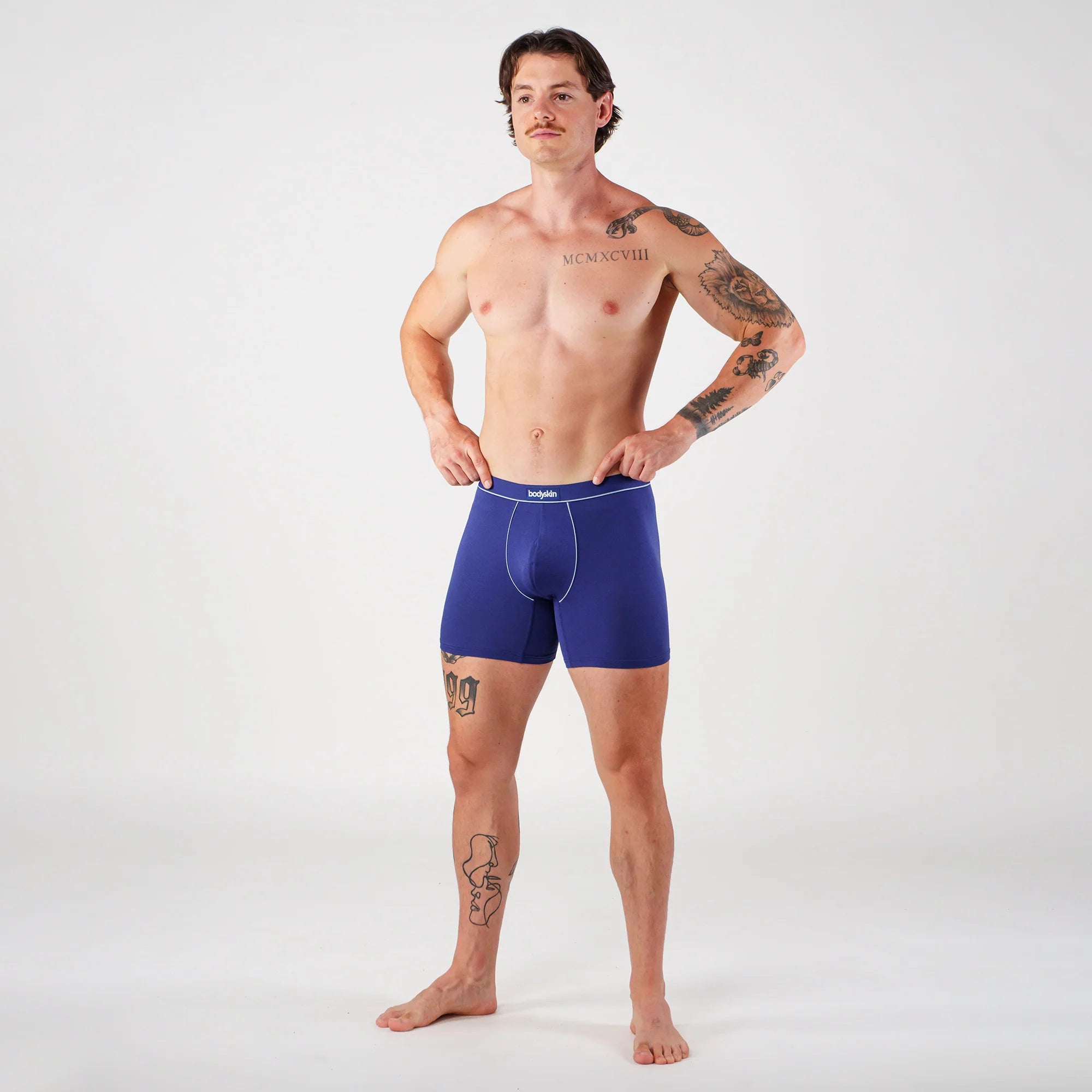 2 Daily Boxer Briefs : Mix grey & Royal 