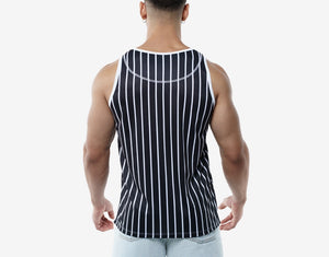 Black Striped Tank Top