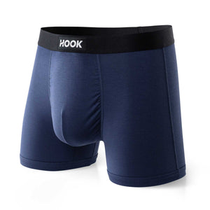 3 boxers courts Max : Noir, charcoal et bleu marine