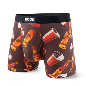 Pack de 7 boxers courts Hook Max : Noir, Pêches, Chaloupe, Cockpit, Balle Molle, Fait Soif et Muy Caliente