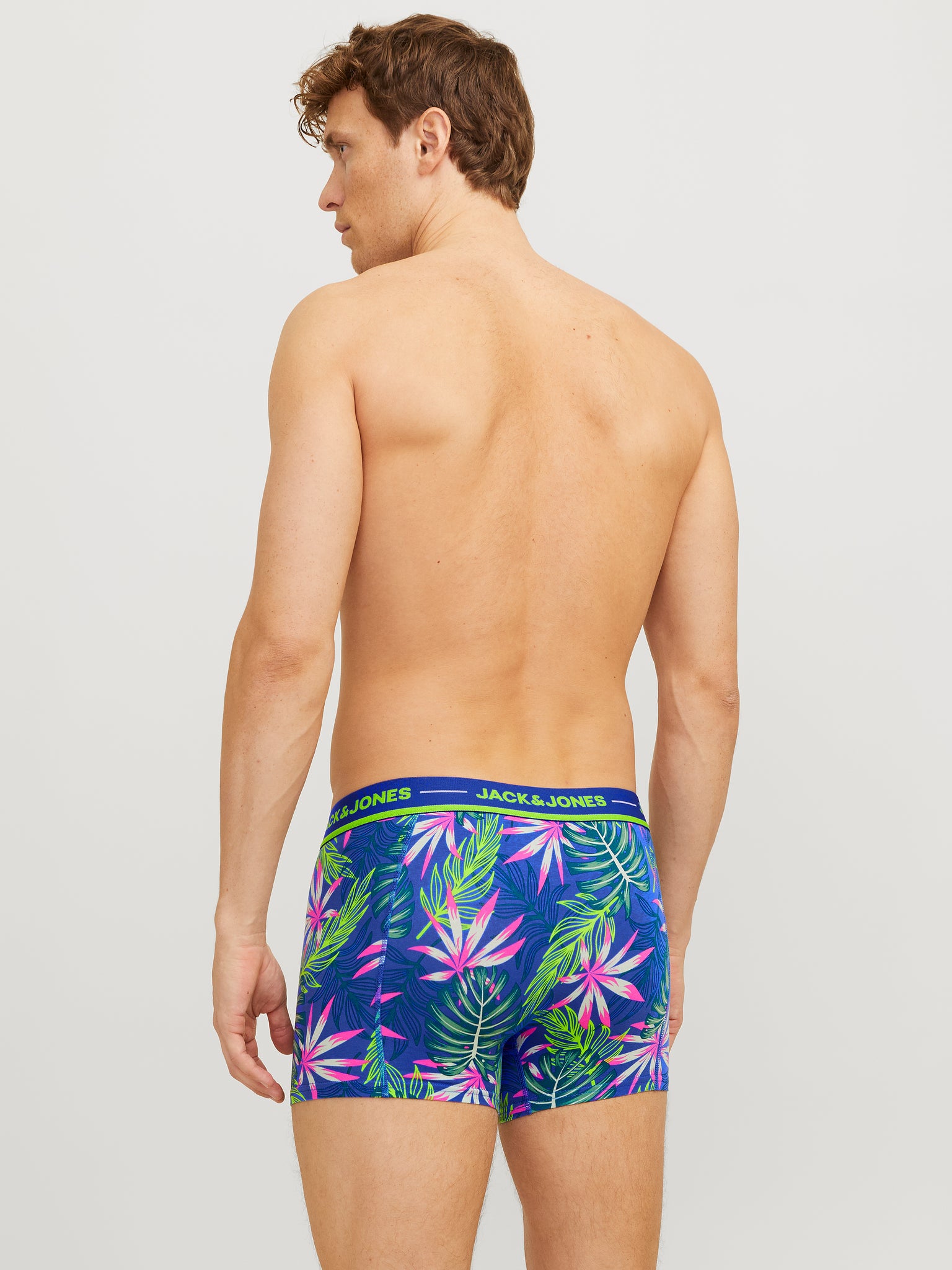 Pack de 3 boxers courts : PINK LEAVES