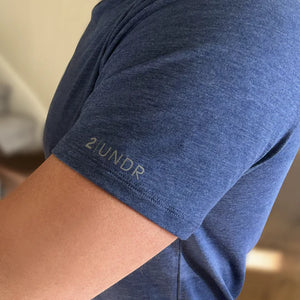 T-shirt LOGO All Day Heathered Navy