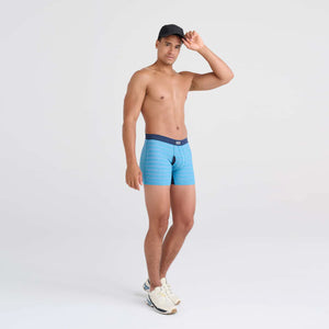 Saxx - Droptemp™ Cooling Mesh Boxer Brief : Dark Denim Heather