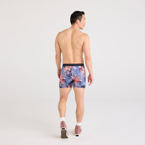 Boxer Saxx Ultradoux JUNGLE D'HIBISCUS-BLEU