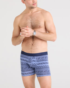 Boxer Saxx DROPTEMP™ COOLING COTTON RAYURE TROU 19-BLEU