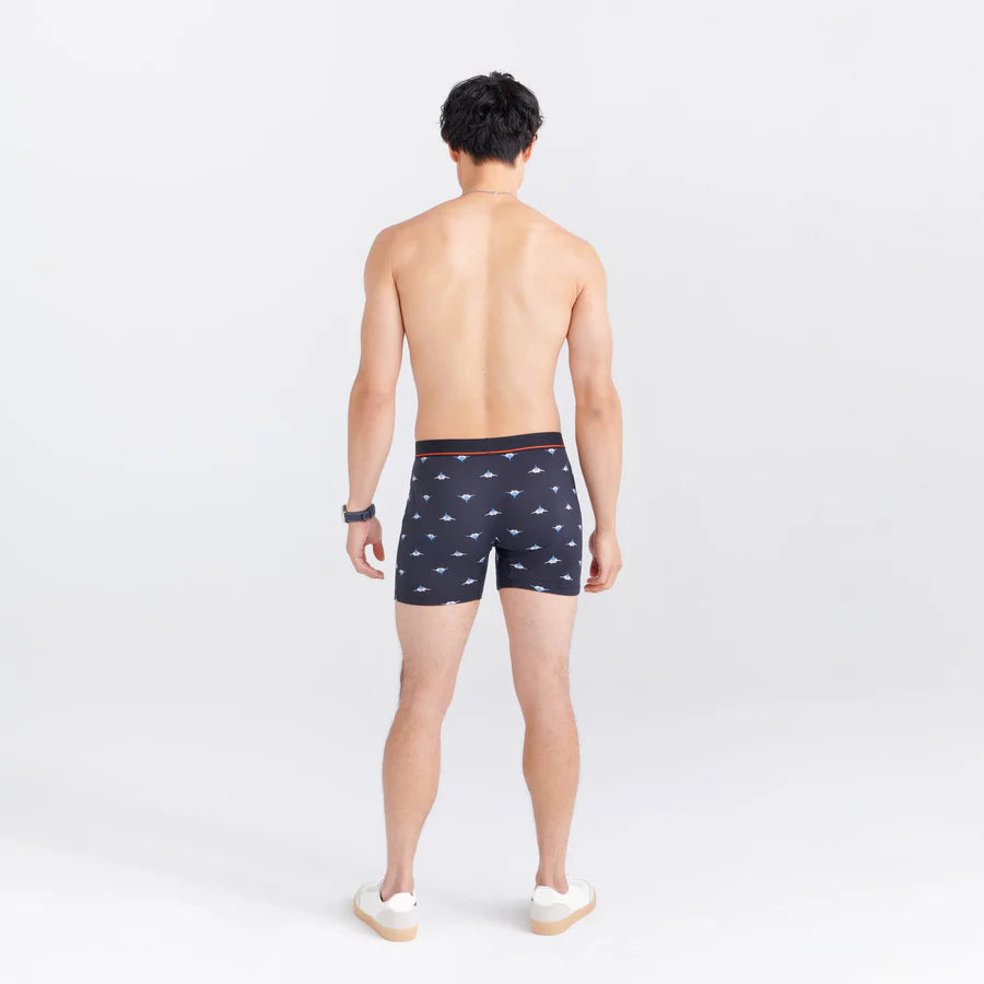 Saxx - Non-Stop Stretch Cotton Boxer Brief : Black