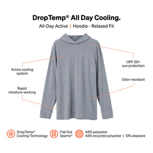 Saxx - Droptemp™ All Day Cooling Hoodie : Turbulence Heather