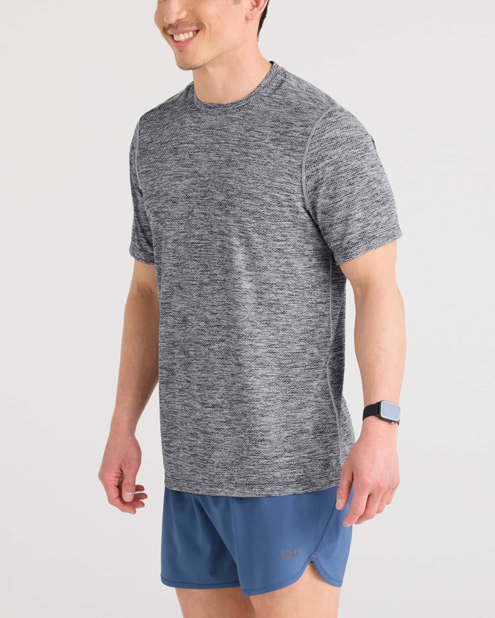 T-shirt Tech Multi-Sport CHINÉ NOIR DÉLAVÉ