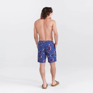 Maillot de bain Saxx Betawave 2N1 Boardie 9" SCALED UP- DEEP COBALT