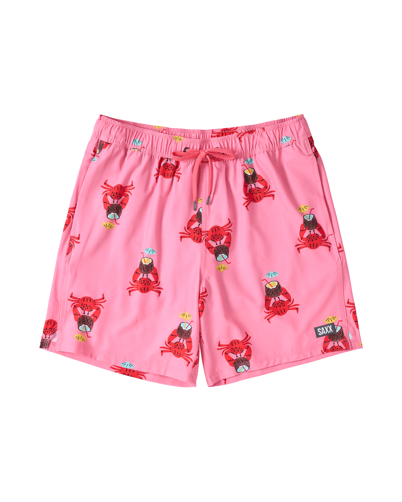 Maillot de bain Oh Buoy 2in1 VOLLEY 7" COCKTAIL DE CRABE-ROSE