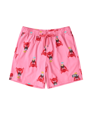 Maillot de bain Oh Buoy 2in1 VOLLEY 7" COCKTAIL DE CRABE-ROSE