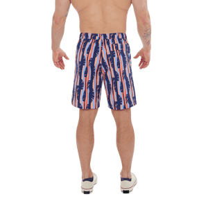 Maillot de bain Saxx GO COASTAL VOLLEY 2-EN-1 -- 7'' RAYURE TROPICALE-MULTICOLORE