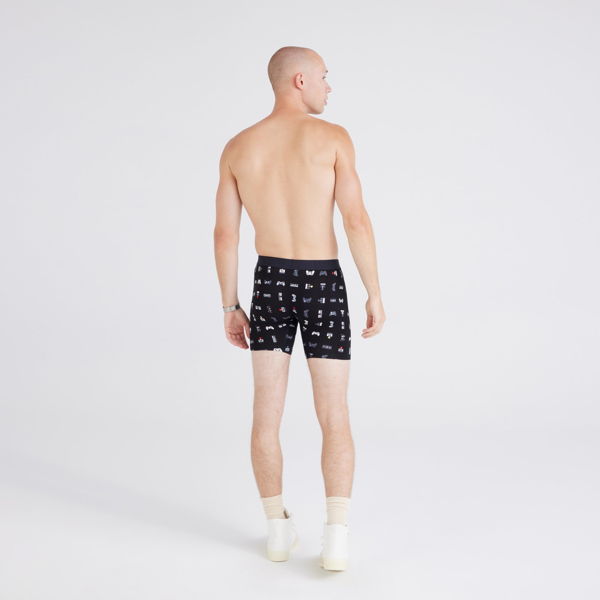 Saxx - Vibe Boxer Brief : Black Coast Stripe