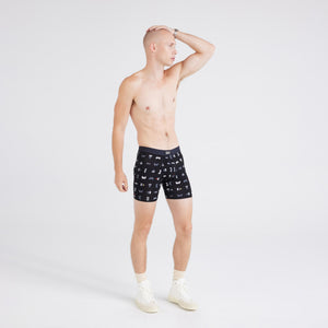 Saxx - Vibe Boxer Brief : Black Coast Stripe