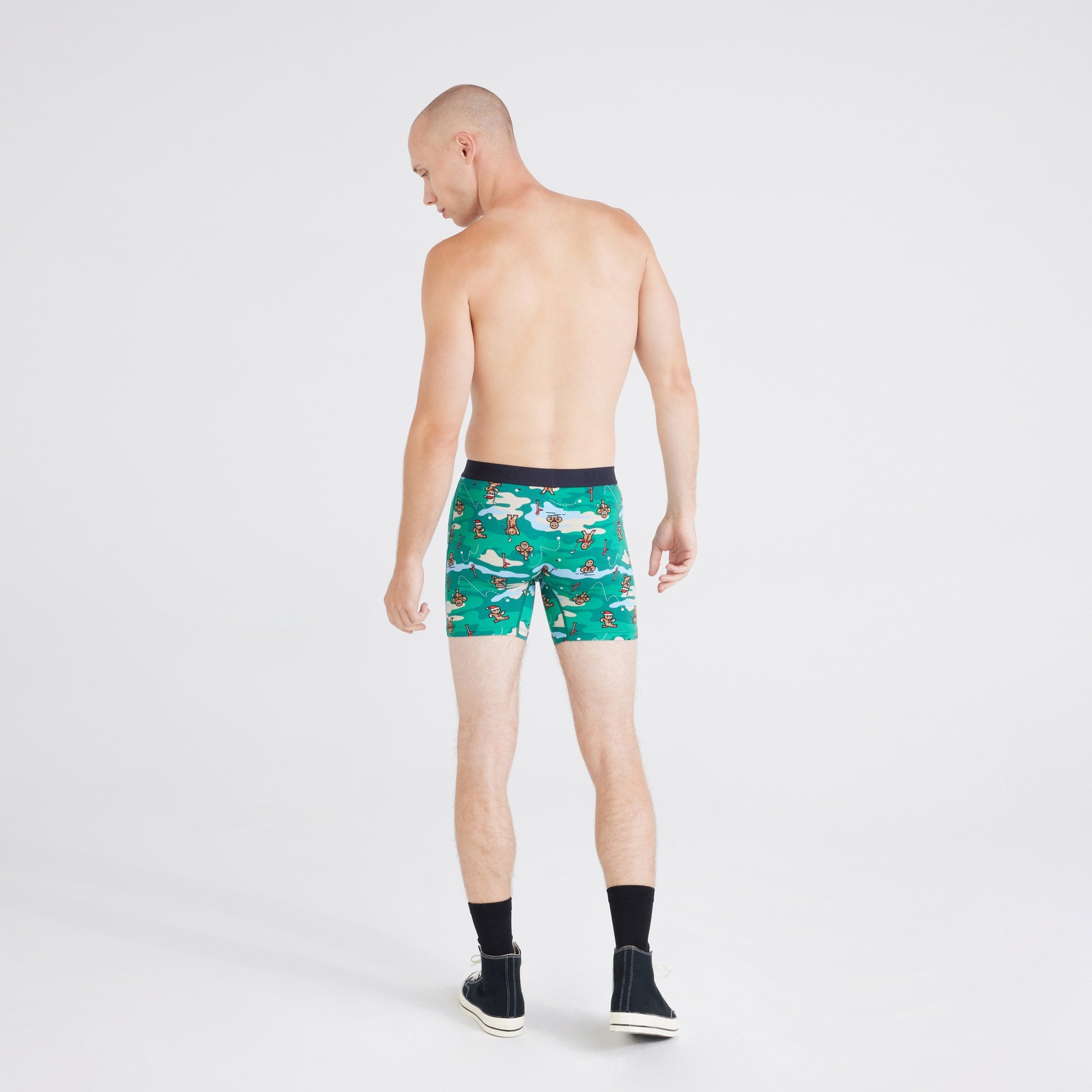 Saxx - Vibe Boxer Brief : Black Coast Stripe