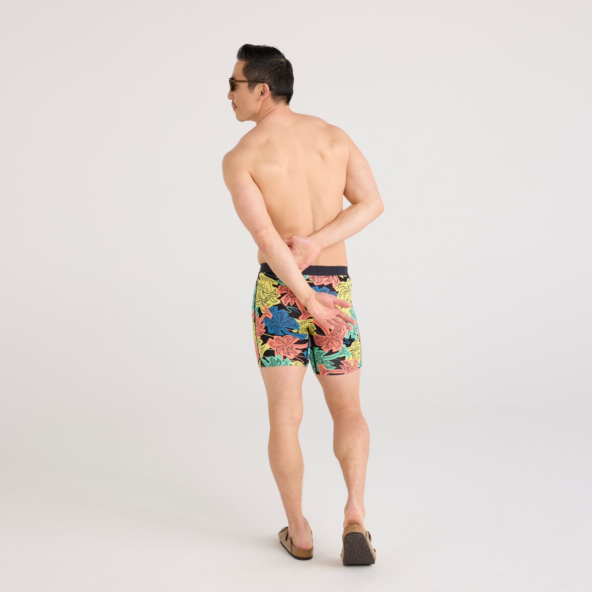 Saxx - Vibe Boxer Brief : Black Coast Stripe