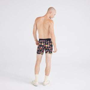 Saxx - Vibe Boxer Brief : Black Coast Stripe